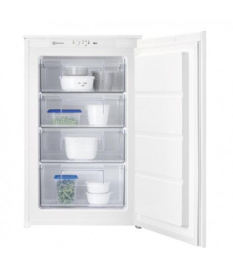 ELECTROLUX LUB3AE88S CONGELATORE VERTICALE INCASSO "E" 99 LITRI 4 CASSETTI