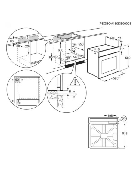 ELECTROLUX LOC5H40X2 FORNO ELETTRICO NERO A  VAPORE SERIE 700