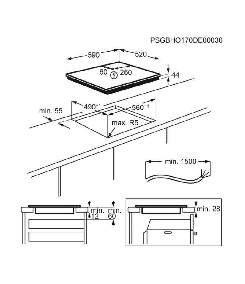 ELECTROLUX LIL61443BW PIANO COTTURA INDUZIONE...