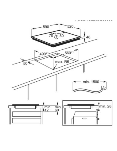 ELECTROLUX EIB60424C PIANO COTTURA INDUZIONE...