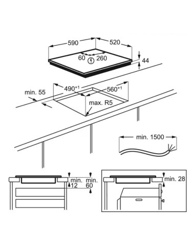 ELECTROLUX LIL63441 PIANO COTTURA INDUZIONE 60...