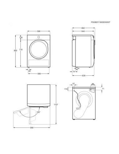 ELECTROLUX EW7H385S ASCIUGATRICE 8 KG C (ex...