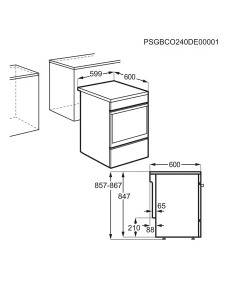 ELECTROLUX LKR620066X CUCINA 60 CM ELETTRICA A INOX VETROCERAMICA "NO" INDUZIONE