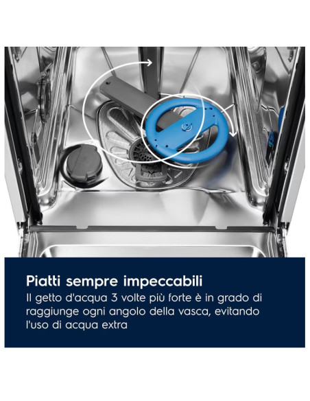 ELECTROLUX EES69400L LAVASTOVIGLIE C 15 COP. SCOMPARSA TOTALE 3 CEST. 42 Db