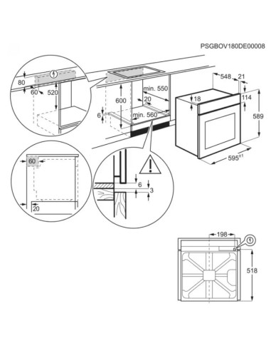 ELECTROLUX EOH2H04K FORNO ELETTRICO NERO A+...