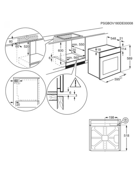 ELECTROLUX EOH2H04K FORNO ELETTRICO NERO A+ MANIGLIA POMELLI INOX