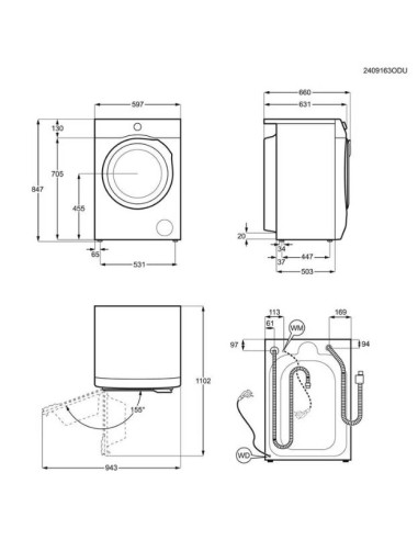 ELECTROLUX EW7F511GQ LAVATRICE 11 KG/1400 GIRI...