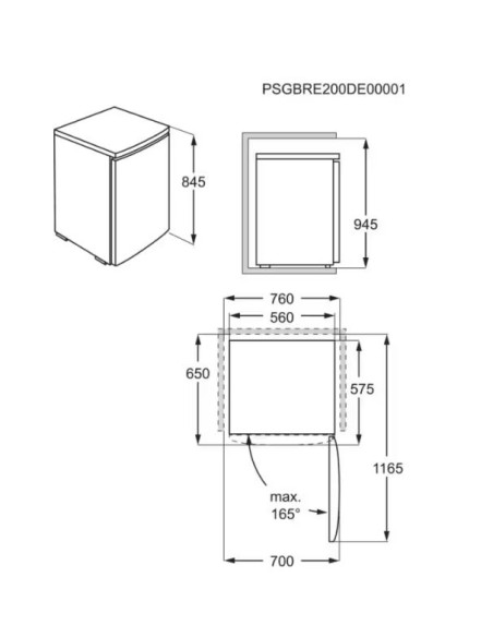 ELECTROLUX LYB1AE8W0 CONGELATORE VERTICALE 3 CASSETTI E 85 LT 922717089
