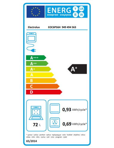 ELECTROLUX EOC6P56H FORNO ELETTRICO NERO...
