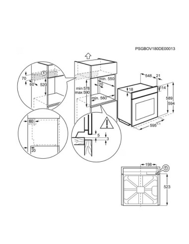 ELECTROLUX EOC6P56H FORNO ELETTRICO NERO...