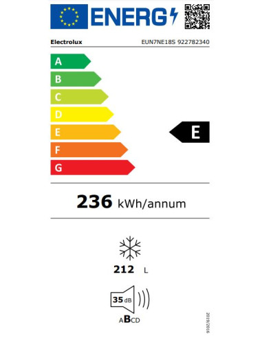 ELECTROLUX EUN7NE18S CONGELATORE VERTICALE...
