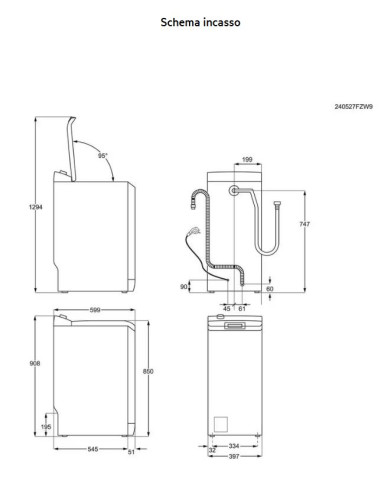 AEG LTR6G26A LAVATRICE C/ALTO 6 KG/1200 GIRI A