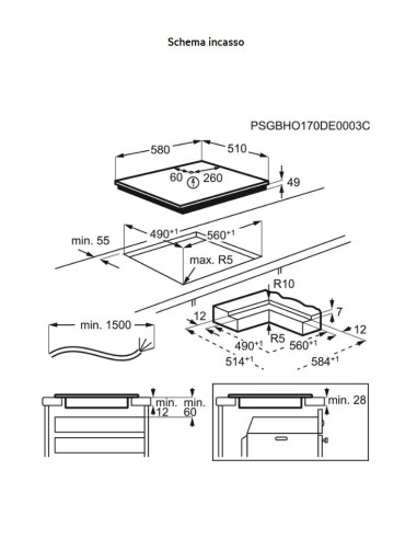 AEG IKS64453IB  PIANO COTTURA INDUZIONE 60 CM...