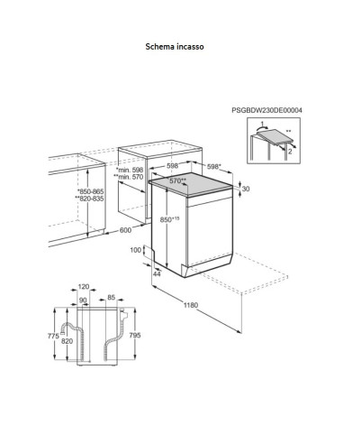AEG FFB76707PM LAVASTOVIGLIE 14 COPERTI A INOX...