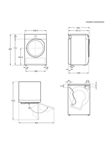 ELECTROLUX EW7H48GY  ASCIUGATRICE 8 KG B...