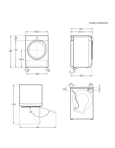 ELECTROLUX EW7H48GY  ASCIUGATRICE 8 KG B DELICATE  CARE 66 CM