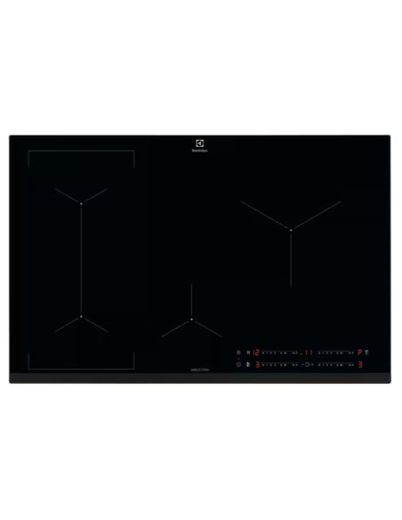 ELECTROLUX LIL83441  PIANO COTTURA INDUZIONE 80 CM 4 FUOCHI BRIDGE  NERO 4,6 KW 78X52 NERO