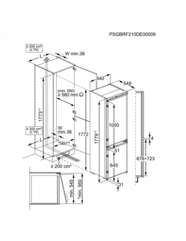 AEG TSC8M181CS FRIGOCONGELATORE COMBINATO...