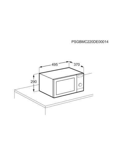 ELECTROLUX EMZ729EMK  FORNO A MICROONDE 28 L...