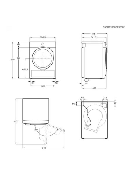 ELECTROLUX EW7H28B  ASCIUGATRICE 8 KG B DELICATCARE SERIE 700 66 CM