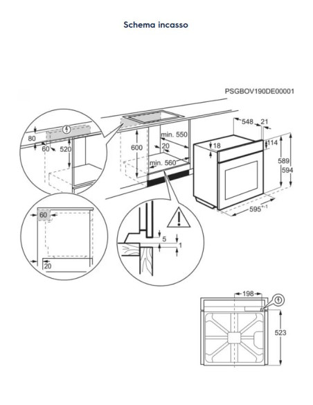 ELECTROLUX CODGH44TX0  FORNO ELETTRICO INOX A+ VAPORE STEAM BAKE SERIE 500