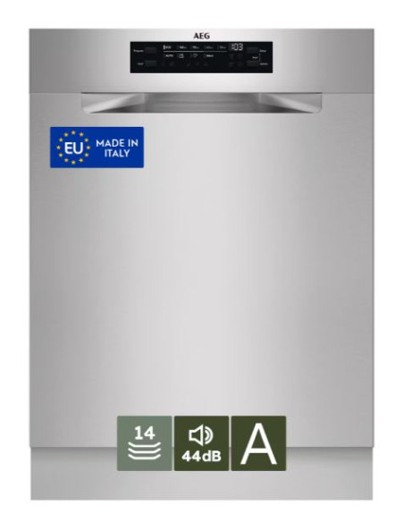 AEG FUS7674APM  LAVASTOVIGLIE 14 COPERTI A  INOX GLASSCARE 60 CM SERIE 7000 SOTTOPIANO