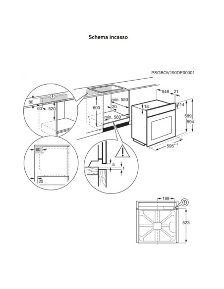 AEG TU5AB42SM FORNO ELETTRICO INOX A+  NERO SERIE 5000 SURROUNDCOOK