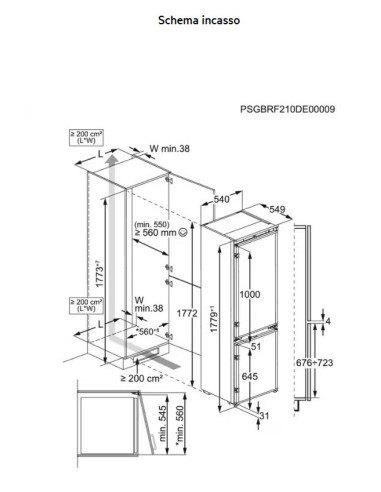 AEG TC6MS18FDS  FRIGOCONGELATORE COMBINATO...