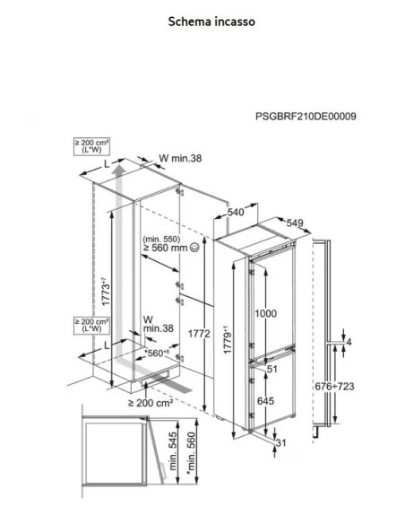 AEG TC6MS18FDS  FRIGOCONGELATORE COMBINATO CLASSE D SERIE 6000 TWINTECH® TOTAL NO FROST 177.2 CM