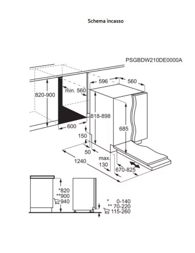 AEG FSE77728P LAVASTOVIGLIE A 14 SERIE 7000...