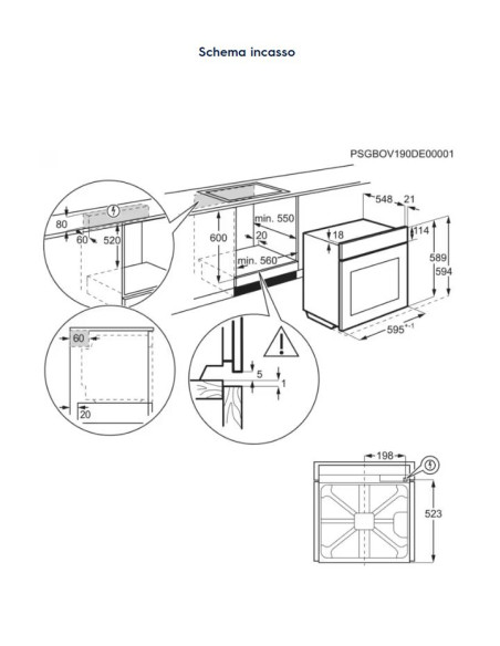 ELECTROLUX COFFP46TX0 FORNO PIROLITICO INOX A++ SURROUNDCOOK® SERIE 500