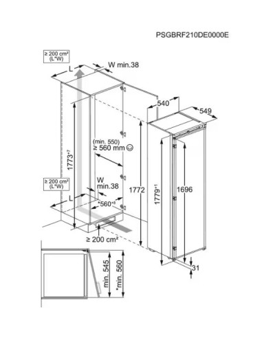 AEG TB7NA181ES CONGELATORE VERTICALE INCASSO...