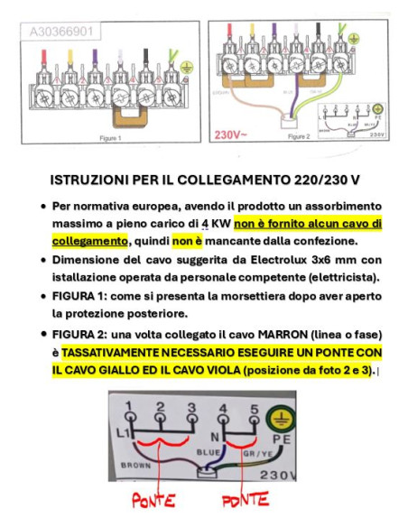 ELECTROLUX LKR620066W CUCINA 60 CM ELETTRICA A BIANCA VETROCERAMICA "NO" INDUZIONE