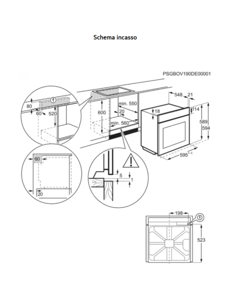AEG OU5AB20SM FORNO ELETTRICO INOX A+  INOX  SERIE 5000 SURROUNDCOOK 72 LITRI