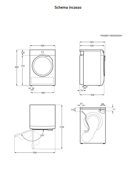 AEG ASCIUGATRICE TR7G83W SensiDry® SERIE 7000 7KG C 63,8 CM