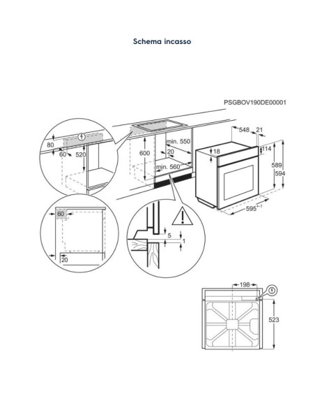 ELECTROLUX EOF6P46WH FORNO ELETTRICO NERO A++ SERIE 500 SORROUND COOK PIROLITICO WIFI