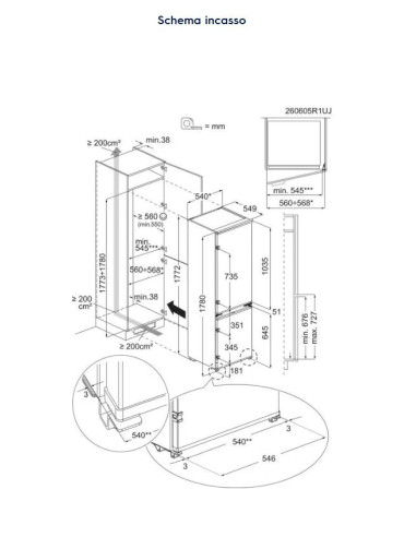 ELECTROLUX LNA6LE18S FRIGOCONGELATORE COMBINATO...