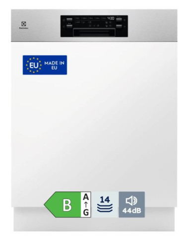 ELECTROLUX E62IB201SX LAVASTOVIGLIE B 14 COP....